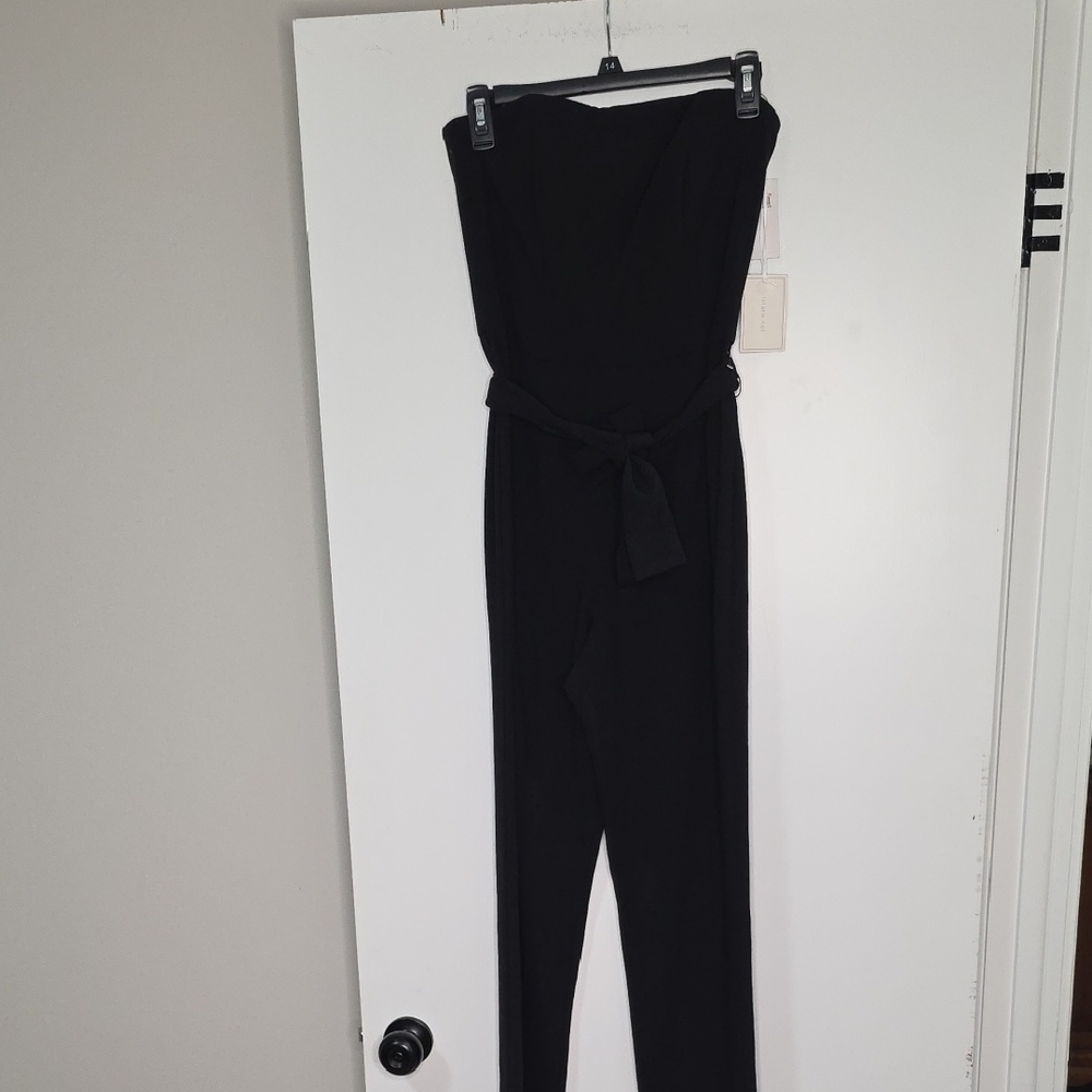 1. State Black Strapless Jumpsuit